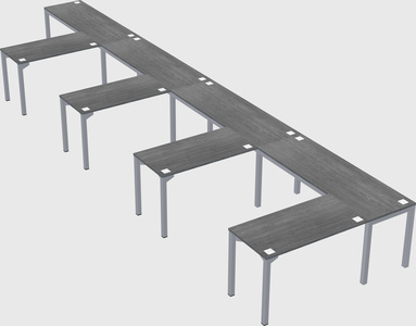 L-shaped desk