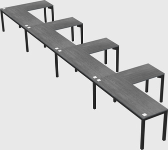 L-shaped desk
