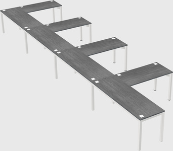L-shaped desk