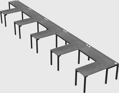 L-shaped desk