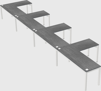 L-shaped desk