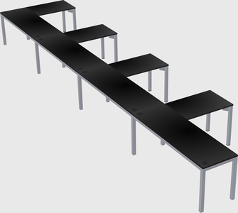 L-shaped desk