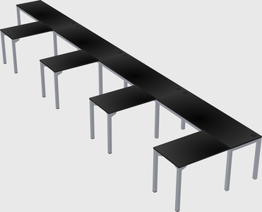 L-shaped desk
