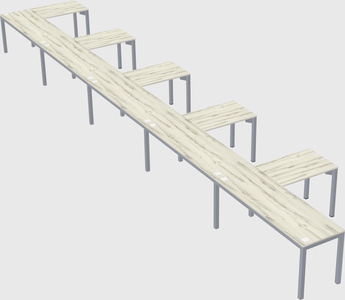 L-shaped desk