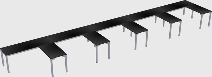 L-shaped desk