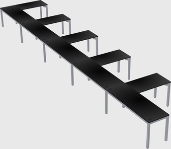 L-shaped desk