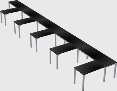 L-shaped desk