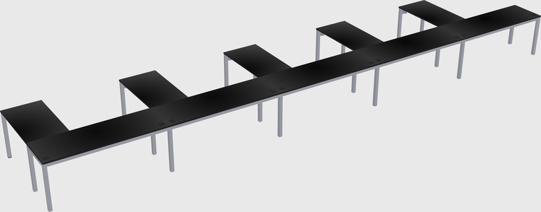 L-shaped desk