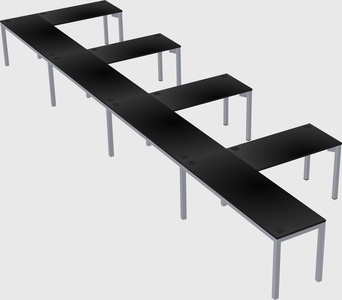 L-shaped desk