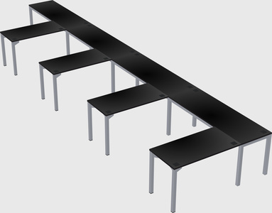 L-shaped desk