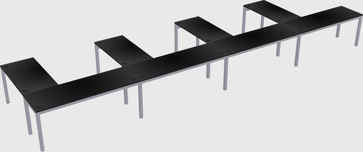 L-shaped desk