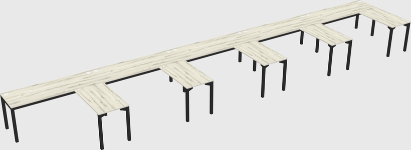 L-shaped desk