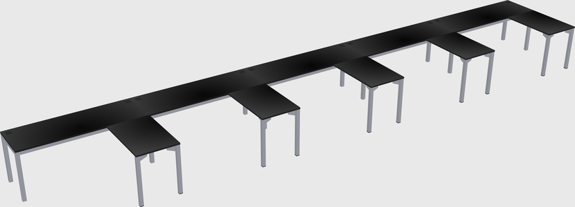 L-shaped desk