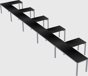 L-shaped desk