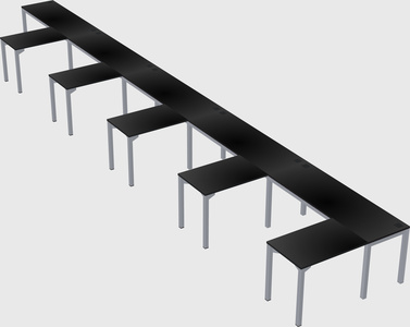 L-shaped desk