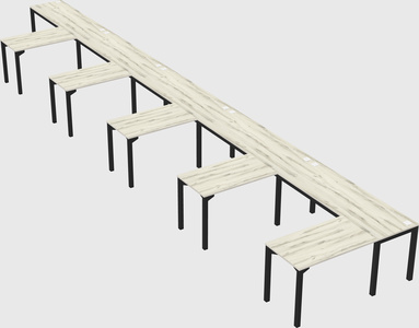 L-shaped desk