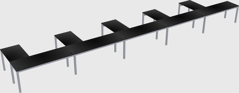L-shaped desk