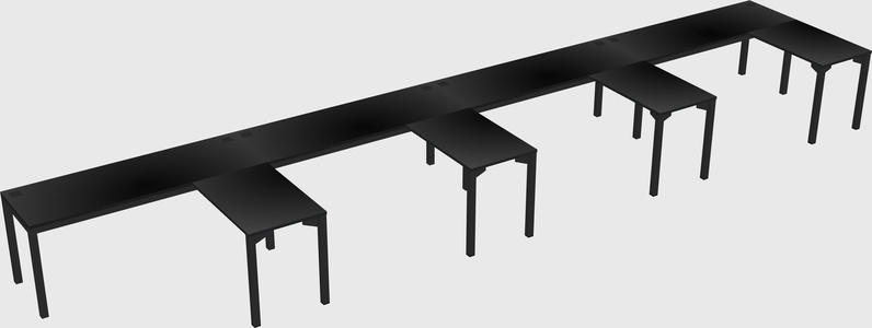 L-shaped desk