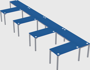 L-shaped desk