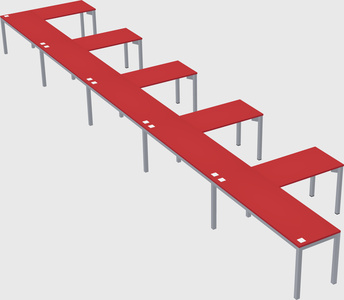L-shaped desk