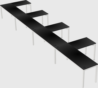 L-shaped desk