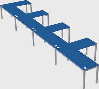 L-shaped desk