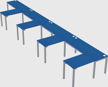 L-shaped desk
