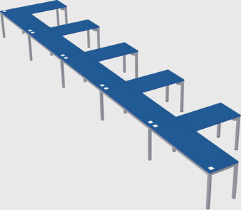 L-shaped desk