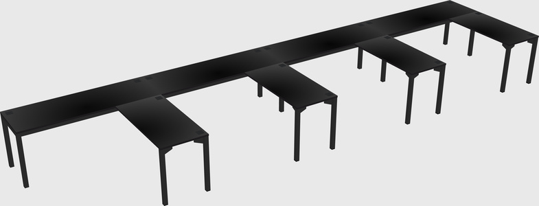 L-shaped desk