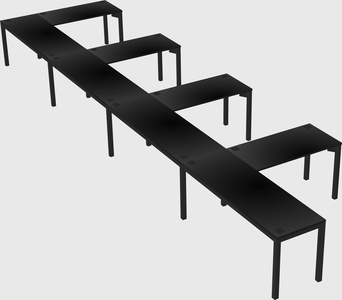 L-shaped desk