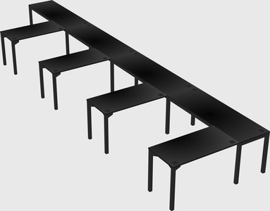 L-shaped desk