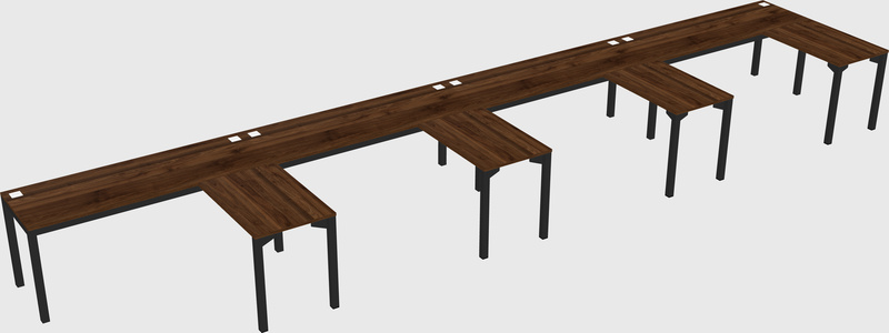 L-shaped desk