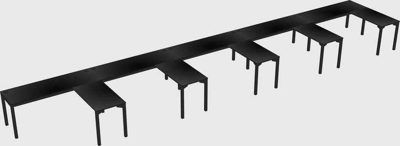 L-shaped desk