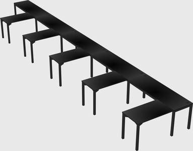 L-shaped desk