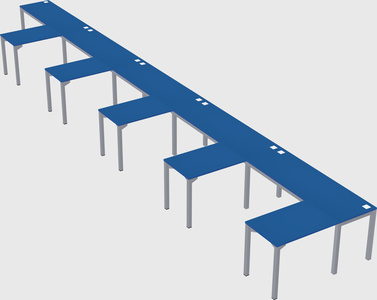 L-shaped desk