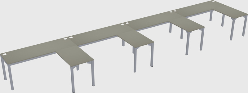 L-shaped desk