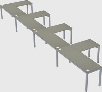 L-shaped desk