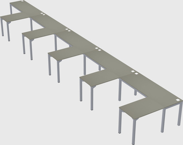 L-shaped desk