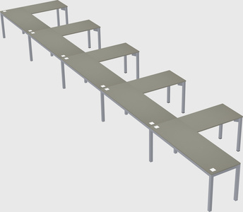 L-shaped desk