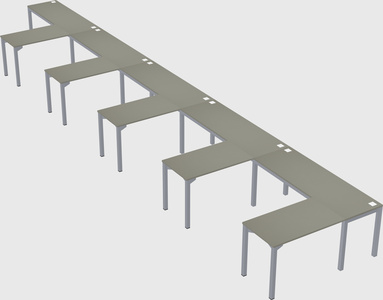 L-shaped desk