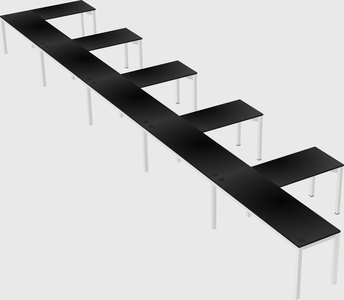 L-shaped desk