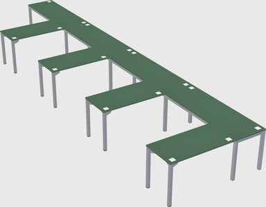 L-shaped desk