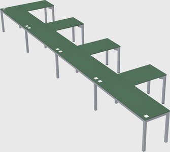 L-shaped desk