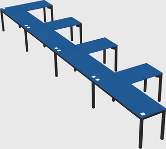 L-shaped desk