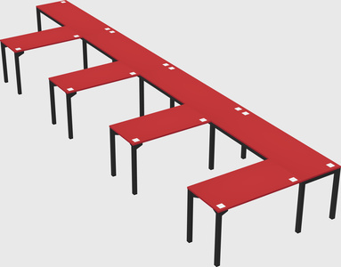 L-shaped desk