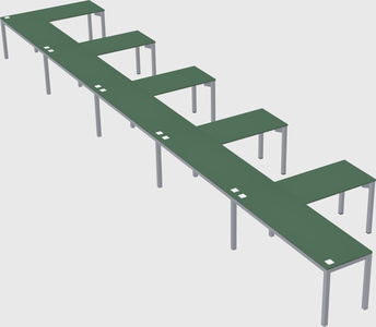 L-shaped desk