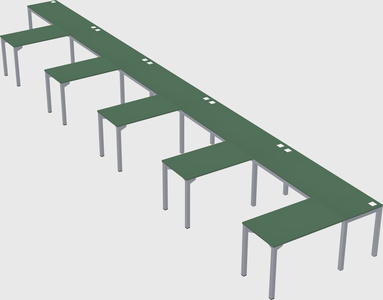 L-shaped desk