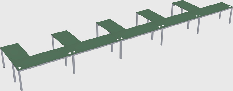 L-shaped desk
