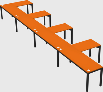 L-shaped desk