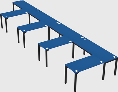 L-shaped desk